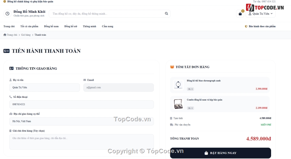 Web đồng hồ,website bán đồng hồ,bán đồng hồ